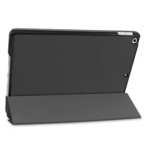 LEATHER Zaklápací obal Apple iPad 10.2 2021 / 2020 / 2019 čierny