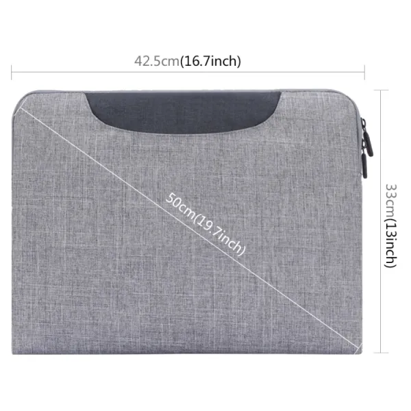 HAWEEL Taška na notebook s uhlopriečkou do 15,6" šedá