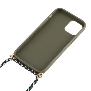 ROPE Kryt so šnúrkou Apple iPhone 12 mini  tmavozelený