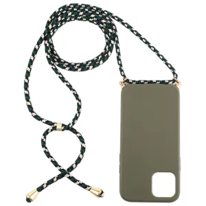 ROPE Kryt so šnúrkou Apple iPhone 12 mini  tmavozelený