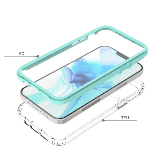 DUAL  Odolné puzdro s fóliou Apple iPhone 12 Pro Max modré