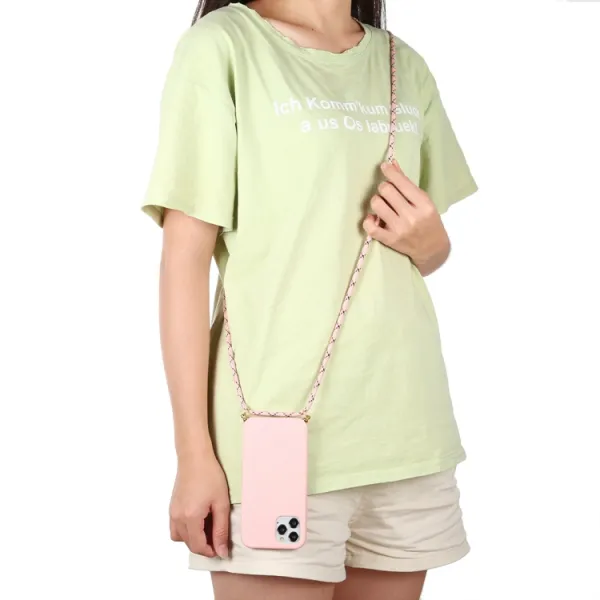ROPE Kryt so šnúrkou Apple iPhone 12 mini  ružový