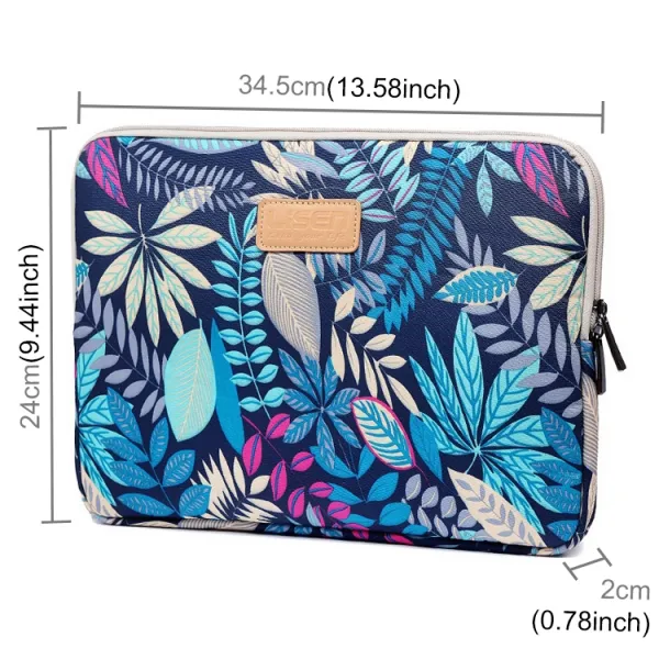 ART Puzdro na notebook s uhlopriečkou 13" LEAF modré