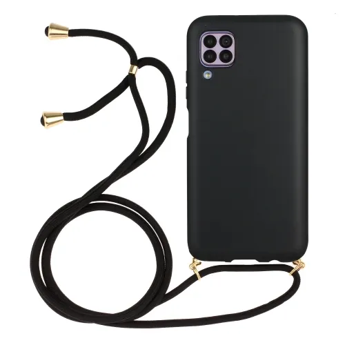 ROPE Kryt so šnúrkou Apple iPhone 12 / 12 Pro  čierny