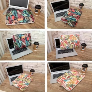 ART Puzdro na notebook s uhlopriečkou 13" LEAF biele