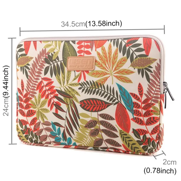 ART Puzdro na notebook s uhlopriečkou 13" LEAF biele
