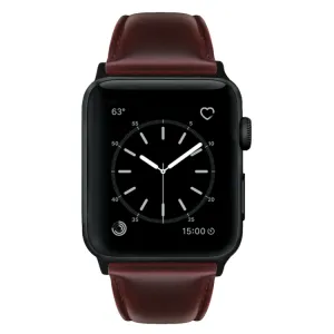 WAX Kožený remienok Apple Watch 9 / 8 / 7 (41mm) / 6 / SE / 5 / 4 (40mm) / 3 / 2 / 1 (38mm) hnedý