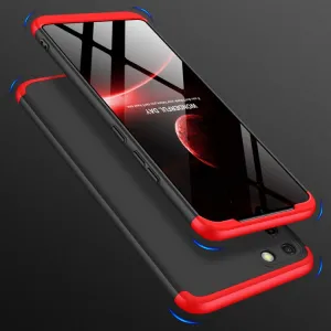 360° Ochranný kryt Realme C11 čierny-červený