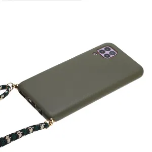 ROPE Kryt so šnúrkou Huawei P40 Lite tmavozelený