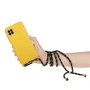 ROPE Kryt so šnúrkou Huawei P40 Lite žltý