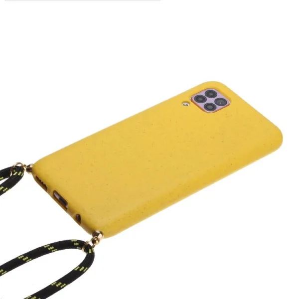 ROPE Kryt so šnúrkou Huawei P40 Lite žltý