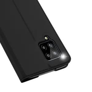 DUX DUCIS Skin Pro knižkové kožené puzdro na Samsung Galaxy A42 5G, čierne