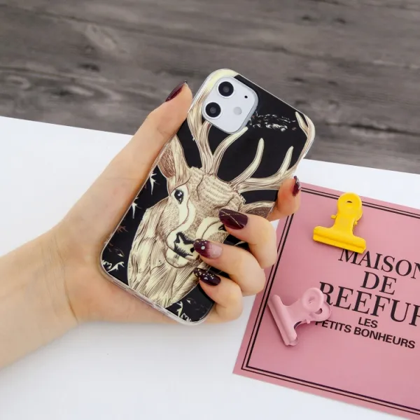 ART TPU Svietiaci obal Apple iPhone 12 mini DEER
