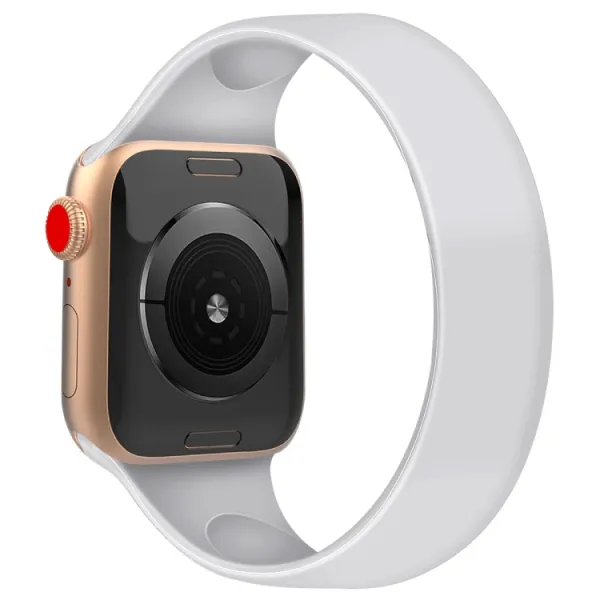 ELASTIC Remienok Apple Watch 9 / 8 / 7 (41 mm) / 6 / SE / 5 / 4 (40 mm) / 3 / 2 / 1 (38 mm) biely
