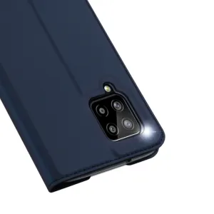 DUX DUCIS Skin Pro knižkové kožené puzdro na Samsung Galaxy A42 5G, modré