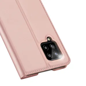 DUX DUCIS Skin Pro knižkové kožené puzdro na Samsung Galaxy A42 5G, ružové
