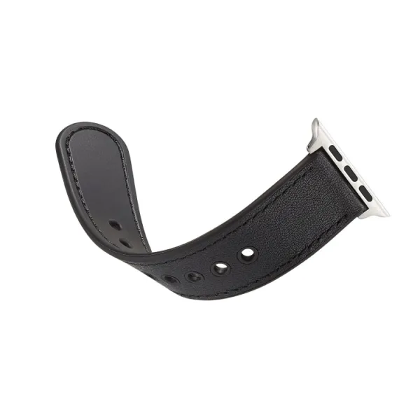LEATHER Apple Watch 8/7 (41 mm) / 6 / SE / 5 / 4 (40 mm) / 3 / 2 / 1 (38 mm) čierny