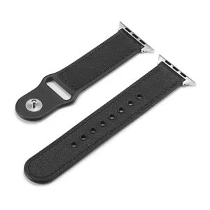 LEATHER Apple Watch 8/7 (41 mm) / 6 / SE / 5 / 4 (40 mm) / 3 / 2 / 1 (38 mm) čierny