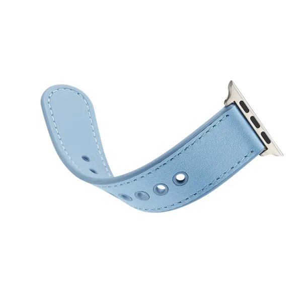 LEATHER Apple Watch 9 / 8 / 7 (41mm) / 6 / SE / 5 / 4 (40mm) / 3 / 2 / 1 (38mm) modrý