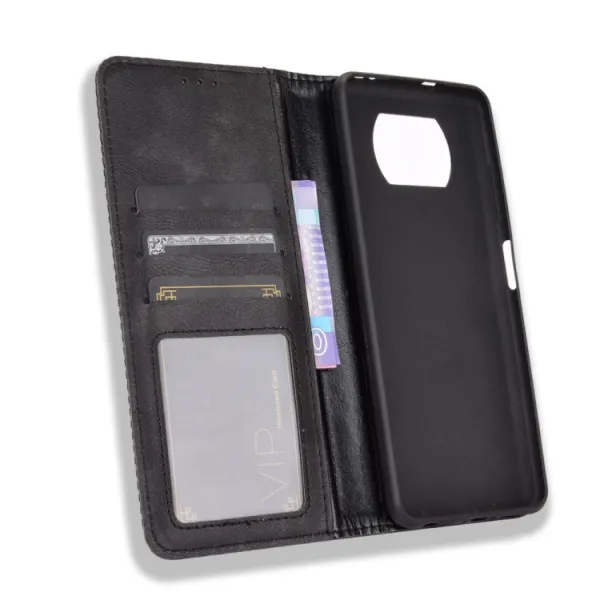 BUSINESS Peňaženkové puzdro Xiaomi Poco X3 NFC / X3 Pro čierne