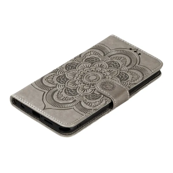 ART Peňaženkový kryt Motorola Moto G Stylus LOTUS šedý