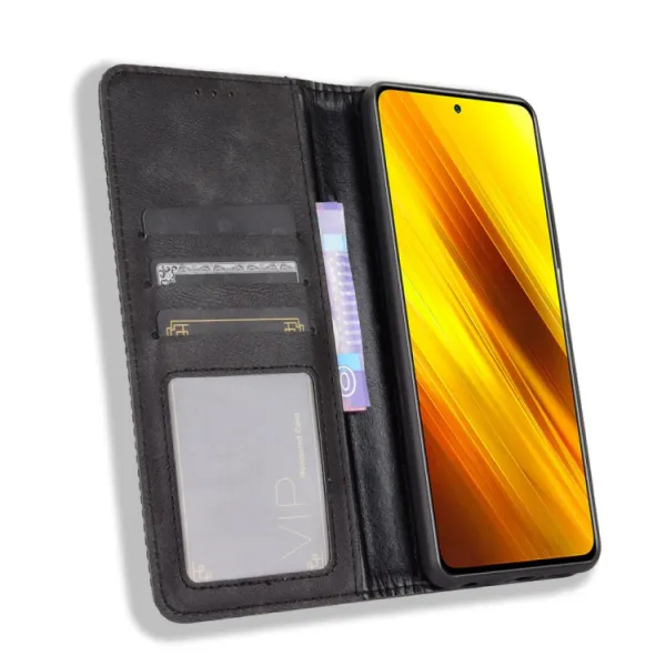 BUSINESS Peňaženkové puzdro Xiaomi Poco X3 NFC / X3 Pro čierne