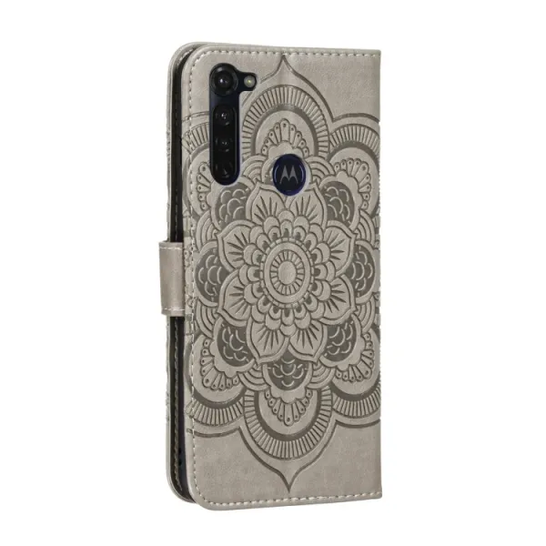 ART Peňaženkový kryt Motorola Moto G Stylus LOTUS šedý