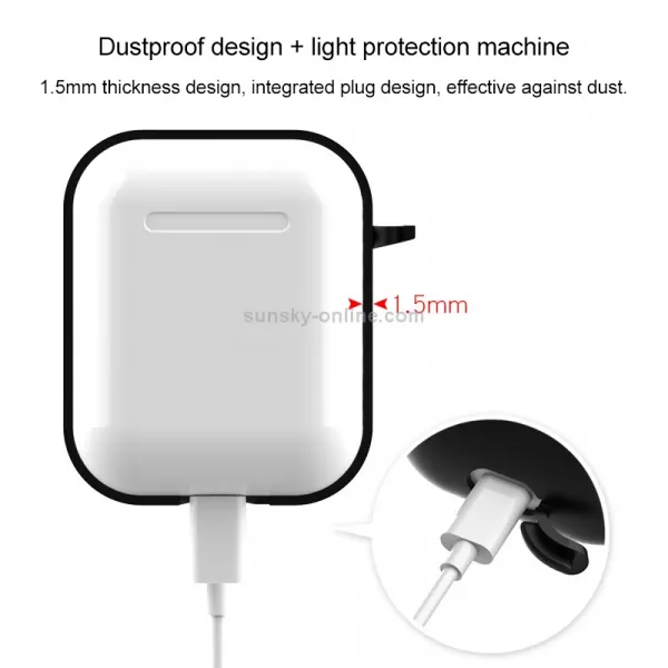 HOOK Silikónový obal pre Apple AirPods 1 / 2 zelený