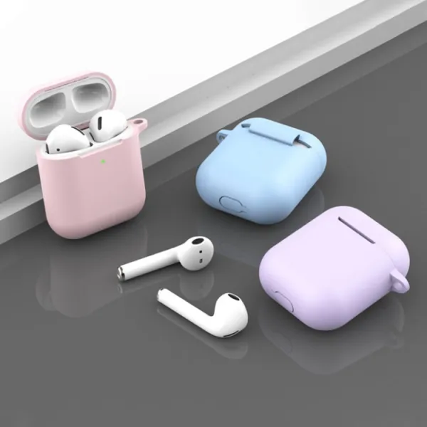 HOOK Silikónový obal pre Apple AirPods 1 / 2 fialový