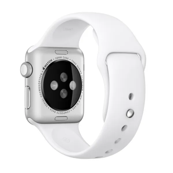 RUBBER Remienok Apple Watch Ultra 1 / 2 / 3 (49mm) / 9 / 8 / 7 (45mm) / 6 / SE / 5 / 4 (44mm) / 3 / 2 / 1 (42mm) biely
