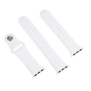 RUBBER Remienok Apple Watch Ultra 1 / 2 / 3 (49mm) / 9 / 8 / 7 (45mm) / 6 / SE / 5 / 4 (44mm) / 3 / 2 / 1 (42mm) biely