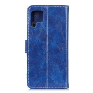 RETRO Peňaženkový obal Samsung Galaxy A42 5G modrý