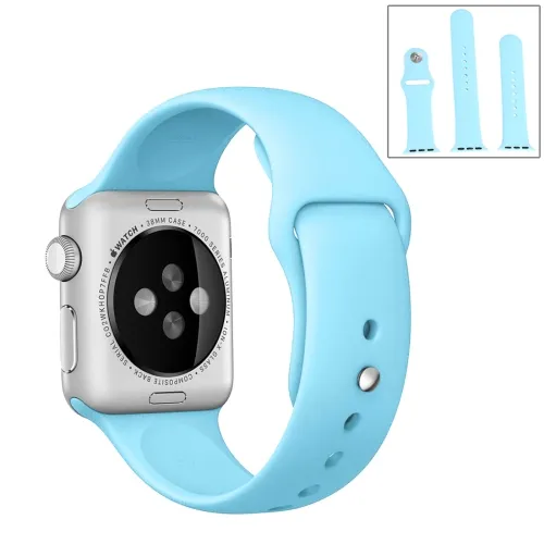 RUBBER Remienok Apple Watch Ultra 1 / 2 / 3 (49mm) / 9 / 8 / 7 (45mm) / 6 / SE / 5 / 4 (44mm) / 3 / 2 / 1 (42mm) modrý