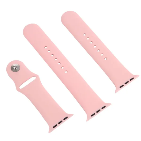 RUBBER Remienok Apple Watch Ultra 1 / 2 / 3 (49mm) / 9 / 8 / 7 (45mm) / 6 / SE / 5 / 4 (44mm) / 3 / 2 / 1 (42mm) ružový