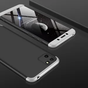 360° Ochranný kryt Huawei Y5p čierny-strieborný