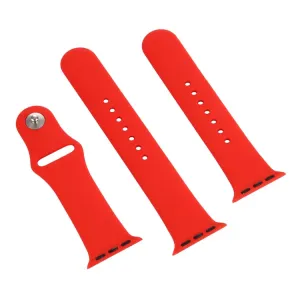 RUBBER Remienok Apple Watch Ultra 1 / 2 / 3 (49mm) / 9 / 8 / 7 (45mm) / 6 / SE / 5 / 4 (44mm) / 3 / 2 / 1 (42mm) červený