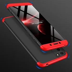 360° Ochranný kryt Huawei Y5p čierny-červený