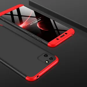 360° Ochranný kryt Huawei Y5p čierny-červený