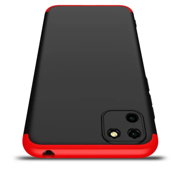 360° Ochranný kryt Huawei Y5p čierny-červený