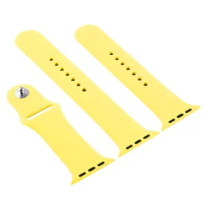 RUBBER Remienok Apple Watch Ultra 1 / 2 / 3 (49mm) / 9 / 8 / 7 (45mm) / 6 / SE / 5 / 4 (44mm) / 3 / 2 / 1 (42mm) žltý