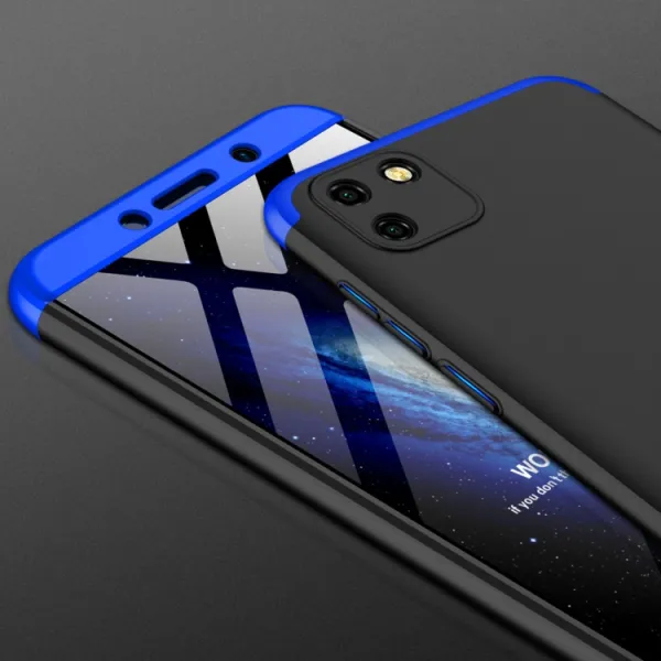 360° Ochranný kryt Huawei Y5p čierny-modrý