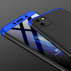 360° Ochranný kryt Huawei Y5p čierny-modrý