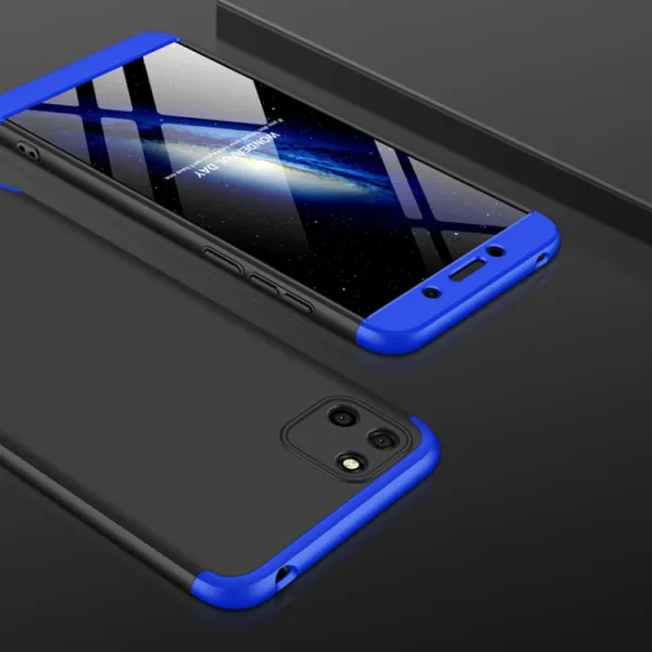 360° Ochranný kryt Huawei Y5p čierny-modrý