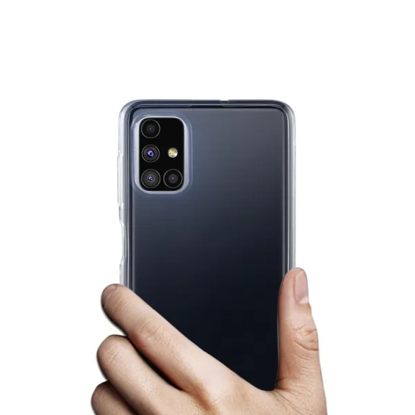 Silikónový kryt Samsung Galaxy M51 priehľadný