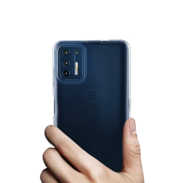 Silikónový kryt Motorola Moto G9 Plus priehľadný