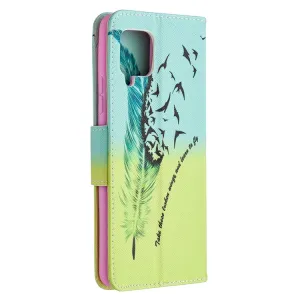 ART Peňaženkový kryt Samsung Galaxy A42 5G FEATHER