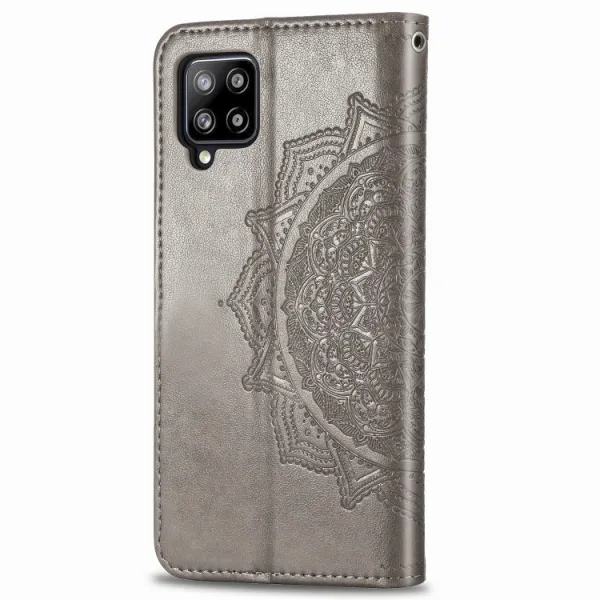 ART Peňaženkový kryt Samsung Galaxy A42 5G ORNAMENT šedý