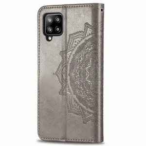 ART Peňaženkový kryt Samsung Galaxy A42 5G ORNAMENT šedý
