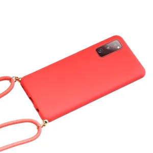ROPE Kryt so šnúrkou Samsung Galaxy S20 FE červený