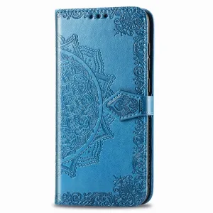 ART Peňaženkový kryt Samsung Galaxy A42 5G ORNAMENT modrý